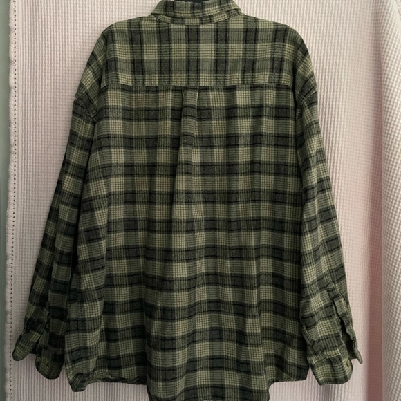 PRESWICK & MOORE Tan and black plaid shirt size XXL. - Picture 2 of 3